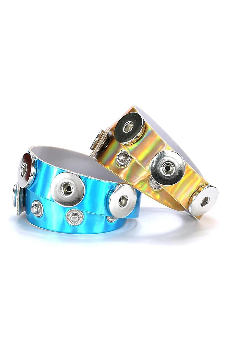 New Laser Punk Style Press Button Short Necklace