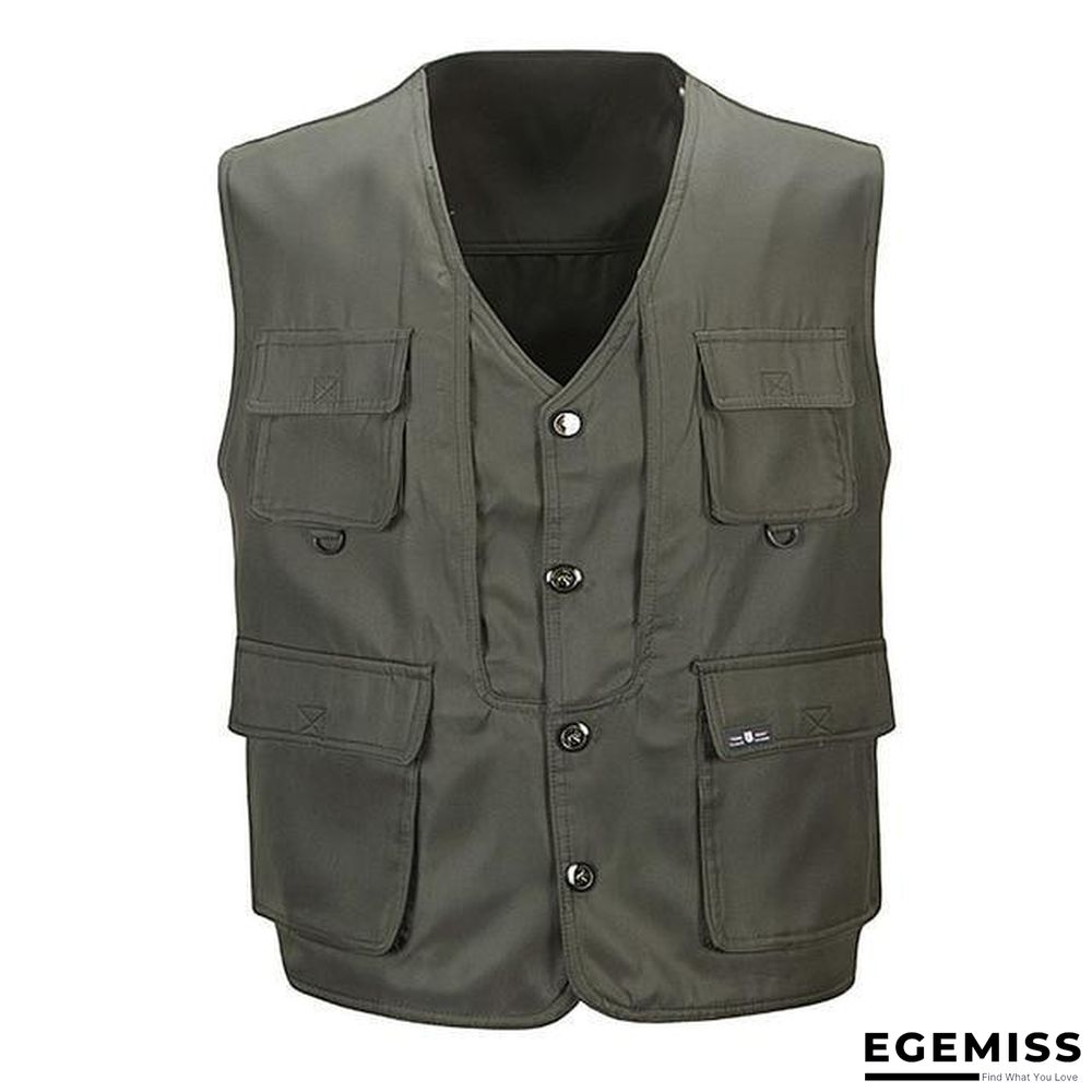 Men Multi-Pocket Classic Waistcoat Male Sleeveless Unloading Solid Coat Work Vest Tactical Masculino Jacket | EGEMISS