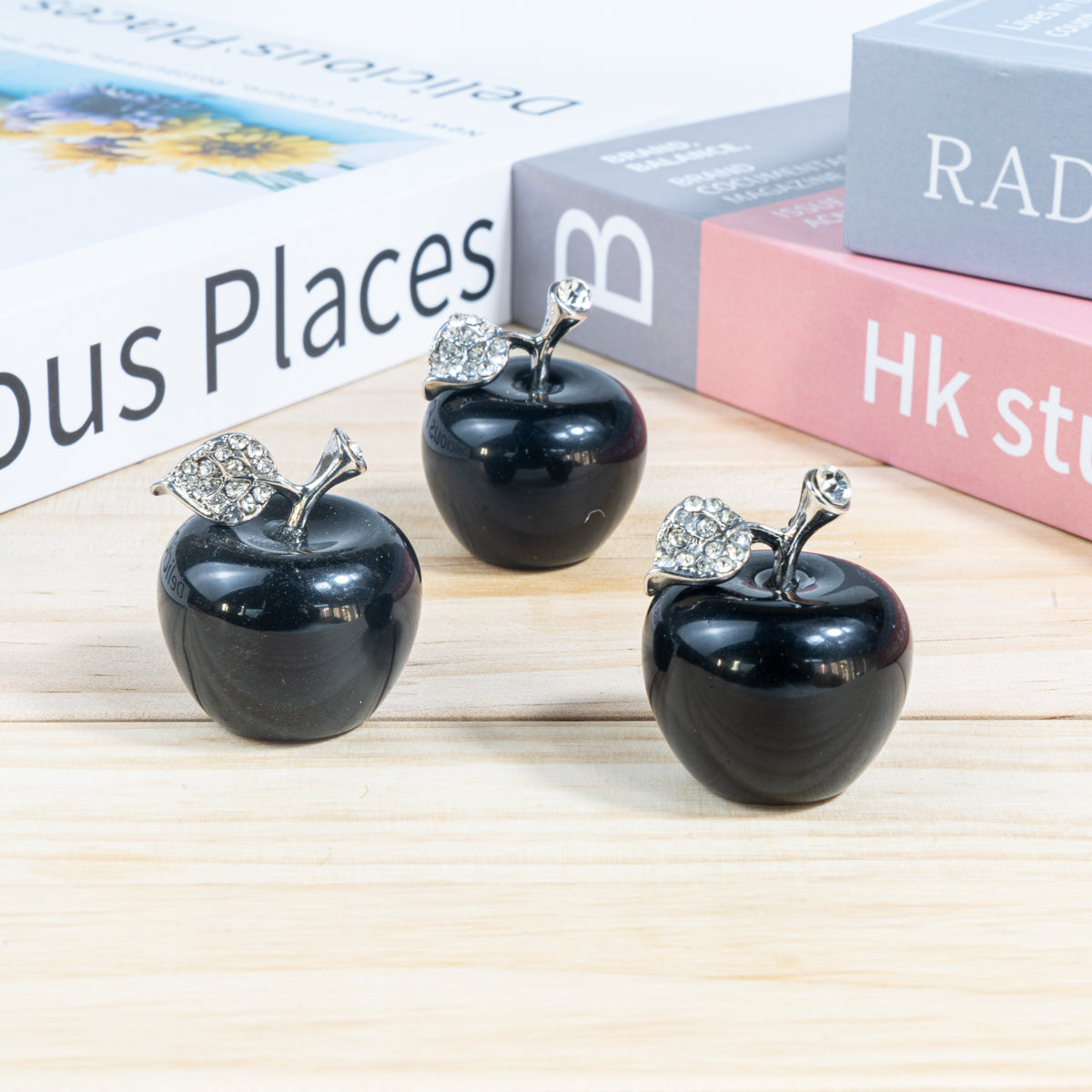 3cm Black Obsidian Apple 