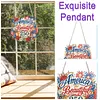 4Pcs Diamond Painting 250th Anniversary of the US Window Pendants Suncatcher Hanging Kits for Home Porch Farmhouse