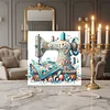 (Framed)Diamond Painting -DIY Round Drill Sewing Machine with Frame(25x25cm)