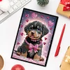 (US Local)Puppy Special Shaped A5 5D DIY Diamond Art Painting Notebook Kit for Friends