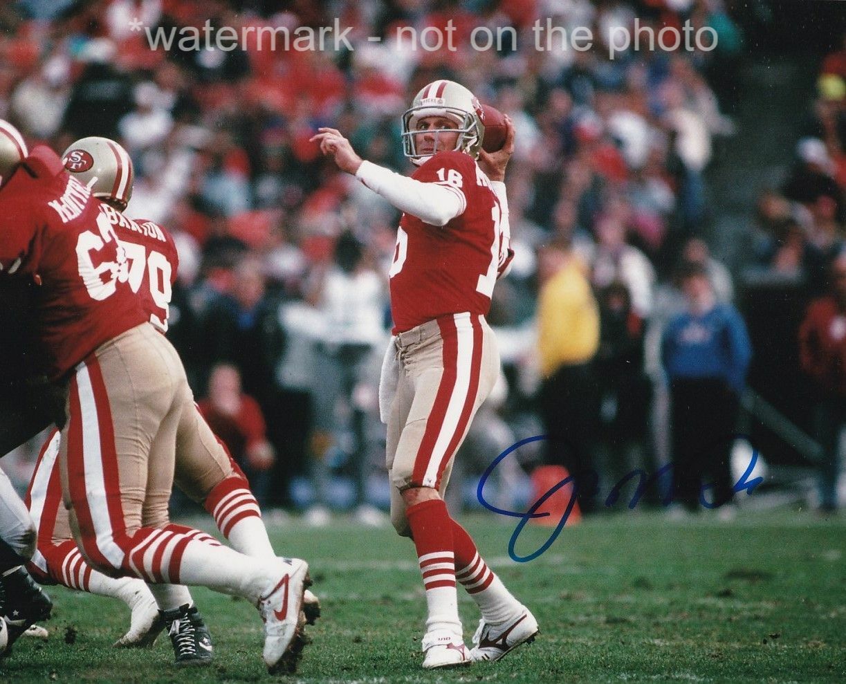 JOE MONTANA SIGNED AUTOGRAPH 8X10 Photo Poster painting SAN FRANCISCO 49ERS