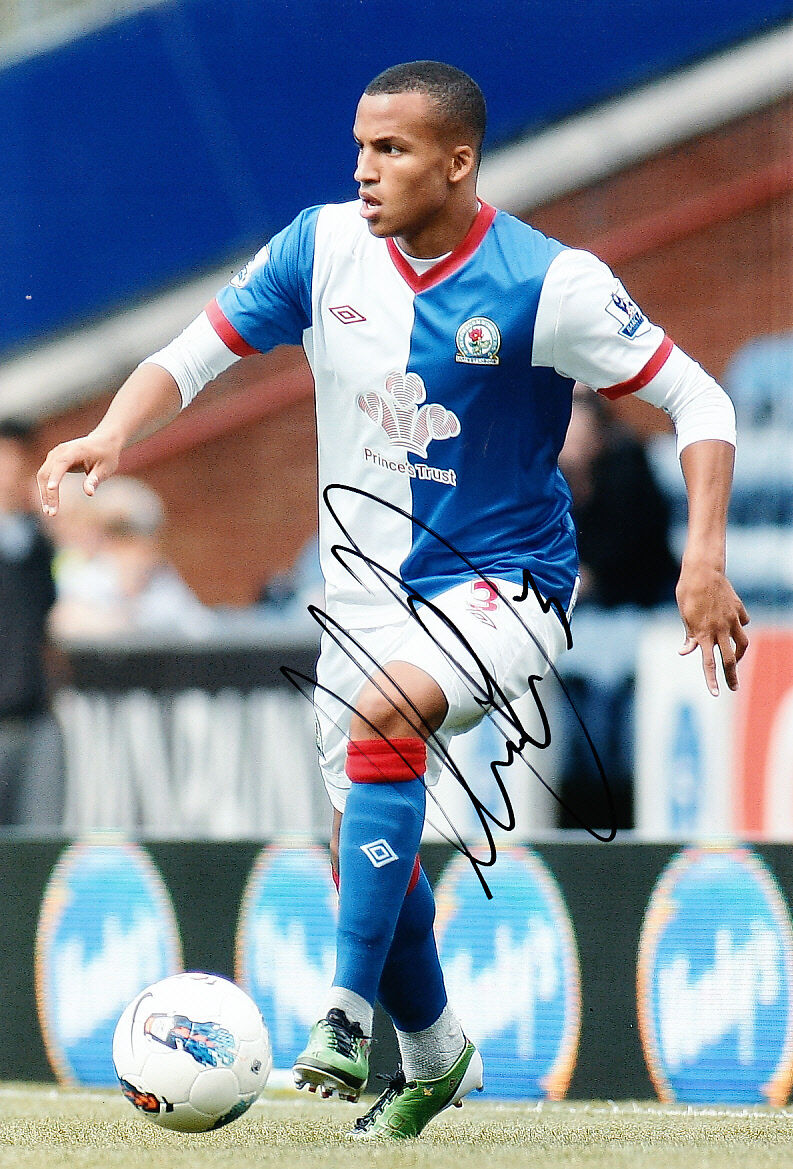 Blackburn Rovers F.C Martin Olsson Hand Signed 11/12 Photo Poster painting 12x8 2.