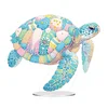 Diamond Painting Acrylic Sea Turtle Desktop for Home Office Decor