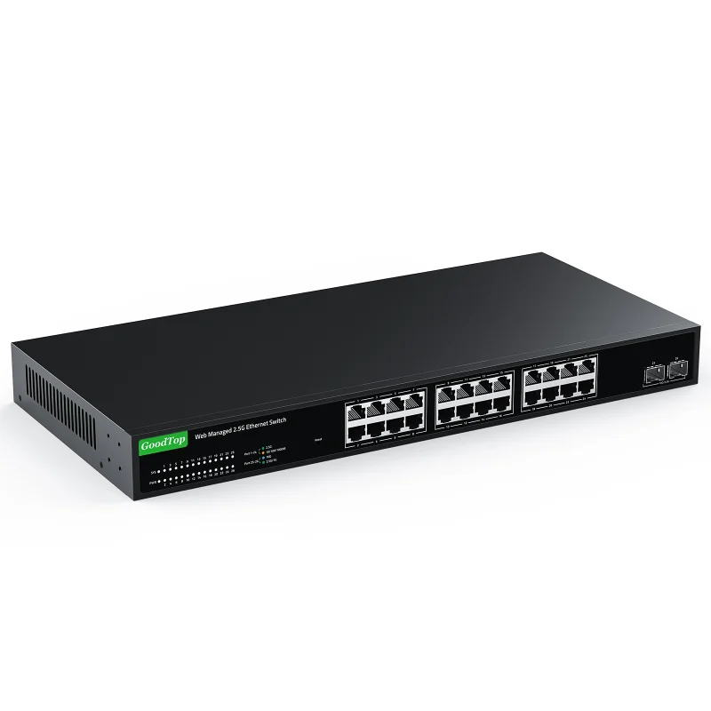 ルーター・ネットワーク機器 GoodTop 8-Port 10G Managed Switch GoodTop 8 Port 10Gb Smart Web Managed SFP+ Switch,10G Optical Easy