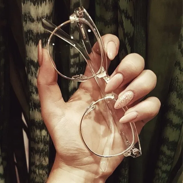 Unisex Classic Semi-Rimless Sunglasses Eyeglasses