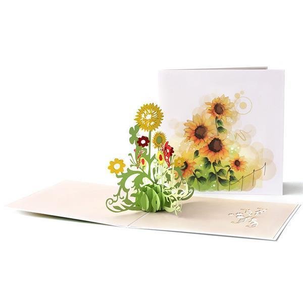 Tridimensional Sunflower Gift Card