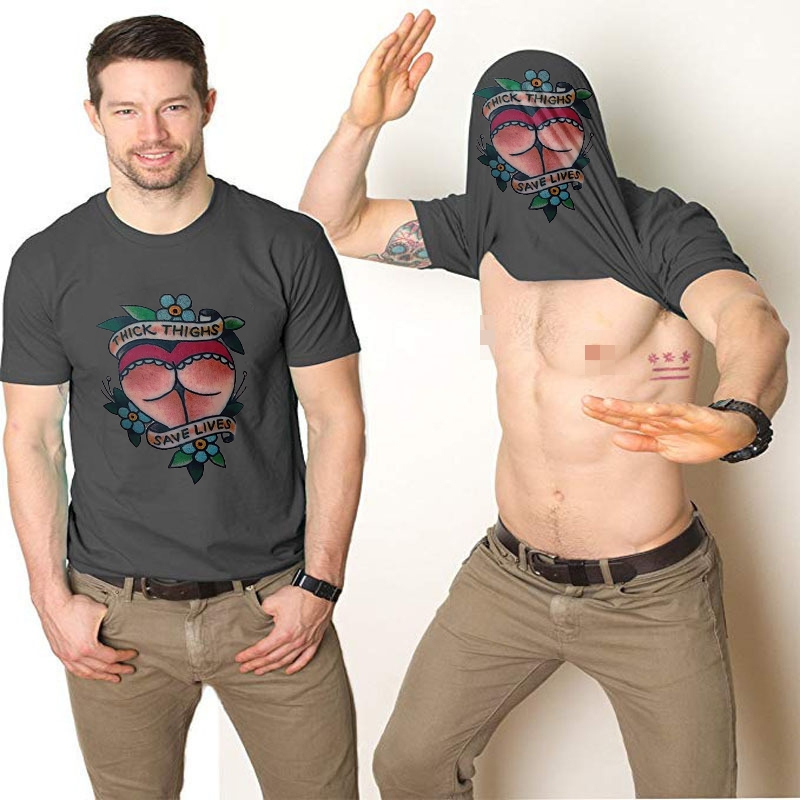 Thick Thighs Save Lives Double-Print Flip T-shirt