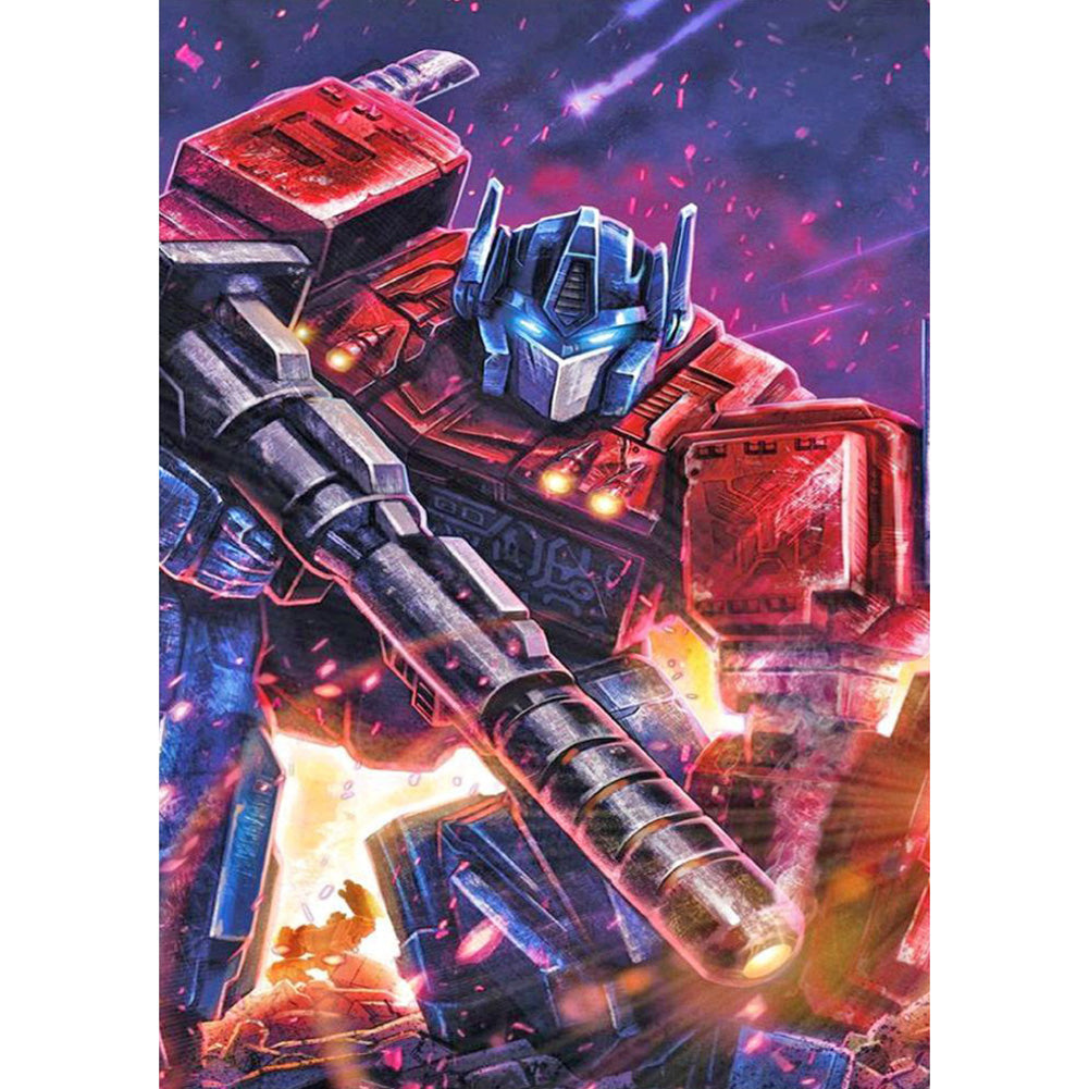Transformers 30*40CM(Canvas) Full Round Drill Diamond Painting gbfke