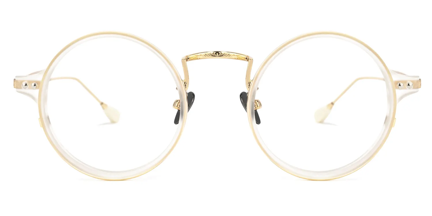 Hadassah Gold Rund Brille Gold