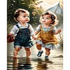 Cute Girl-11CT Counted Cross Stitch 40*50cm/15.75*19.69in