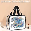 DIY Pferd Diamant Kunst Strass Make-up Tasche Transparent PVC Aufbewahrungspack Geschenk
