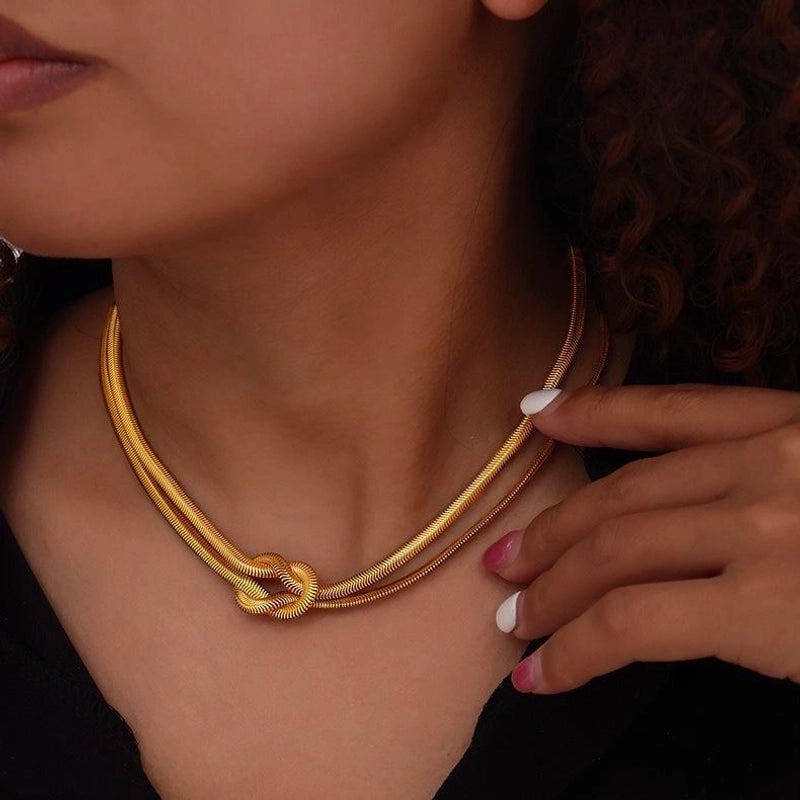 Vintage Style Minimalist Geometric 304 Stainless Steel Jewelry Set