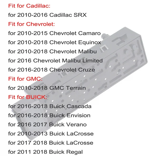 Garlaven Front Seat Adjuster Switch 12451498 for GMC Sierra 2500 HD 2007-2014