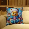 Winnie The Pooh - 11CT Stamped Cross Stitch Pillowcase 45*45cm