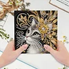 (US Local)6pcs Diamond Painting Greeting Cards DIY Diamond Art Cards for Adults (Cat)