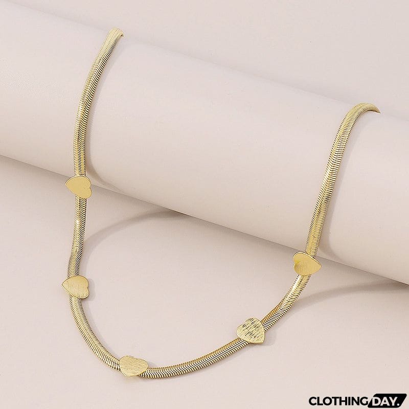 Love Simple Metal Necklace