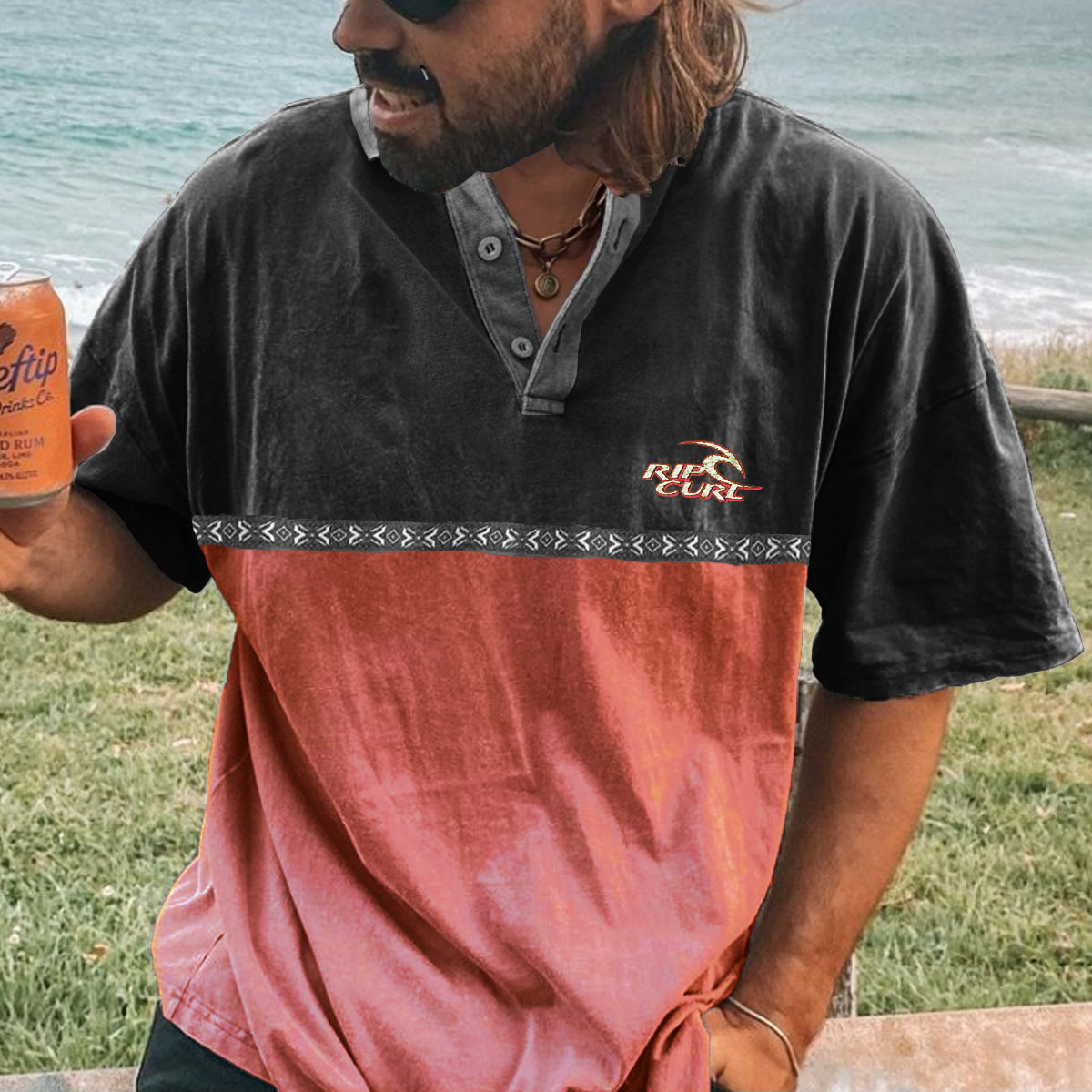 Men's Vintage Holiday Surf Polo T-Shirt