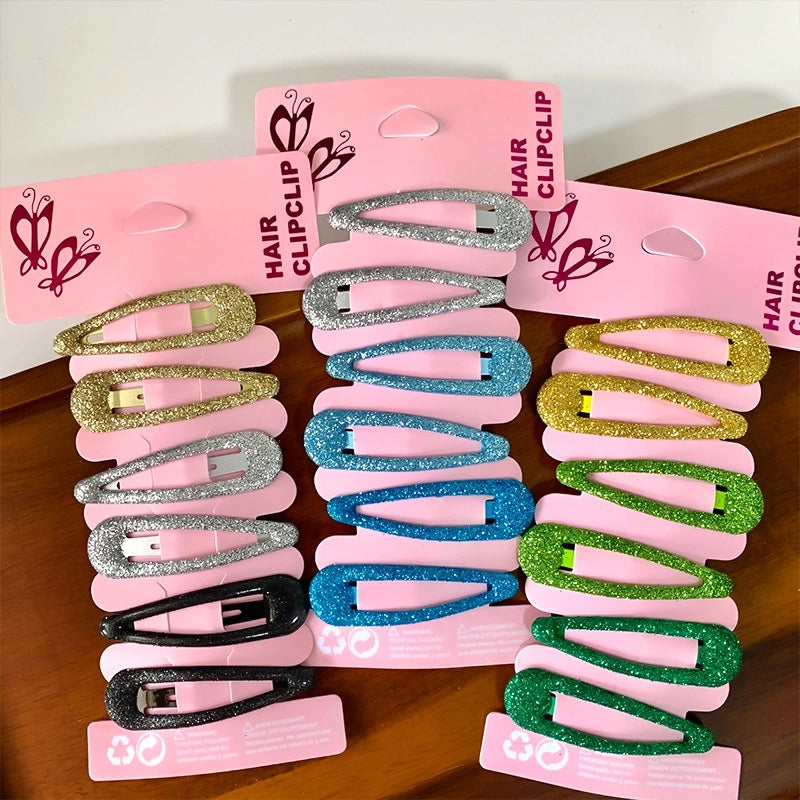 Minimalist Classic Style Kid’S Solid Color Arylic Sequins Hair Clip