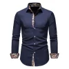 Men's plus size casual printed shirt