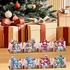 8PCS DIY Diamond Art Greeting Cards Xmas Congratulations Cards & Gifts (Snowman)