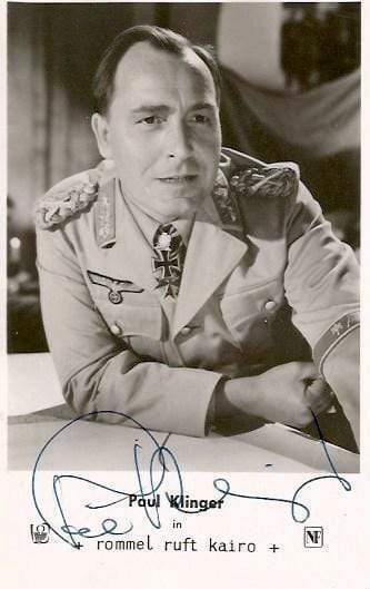 Paul Klinger (+) GERMAN ACTOR autograph, signed vintage Photo Poster painting