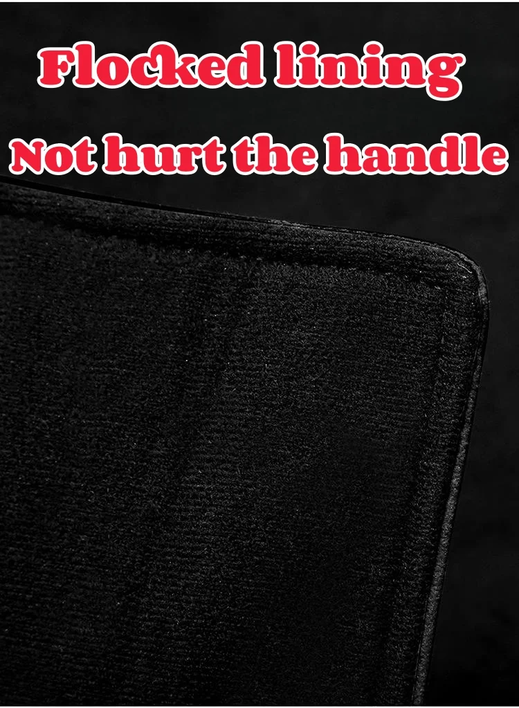 Suede Car Logo Plush Car Door Pull Gloves