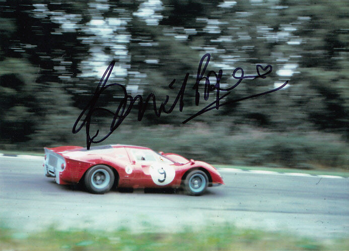 David Piper Hand Signed Ferrari Photo Poster painting 7x5.