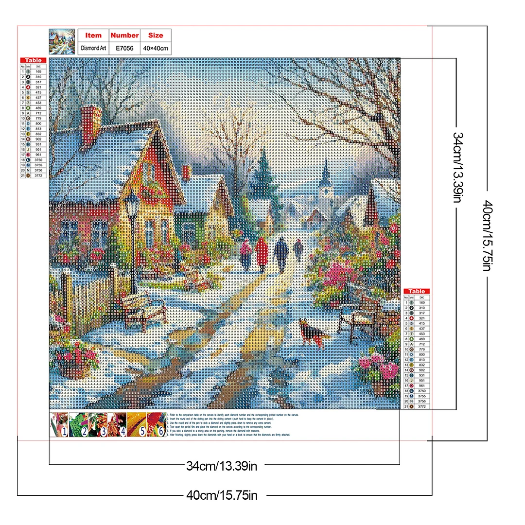 Diamond Painting - Full Round Drill - Winter(Canvas|40*40cm)