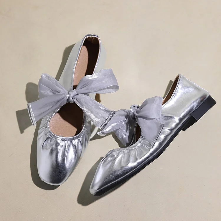 Yyvonne Ballet Shoes 2025 Summer New Wearing Temperament Evening Wind And Lightless French Flat Mary Jane Shoes