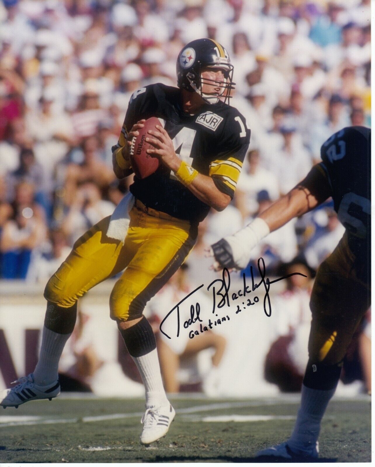 Todd Blackledge #1 8x10 Signed Photo Poster painting w/ COA Pittsburgh Steelers