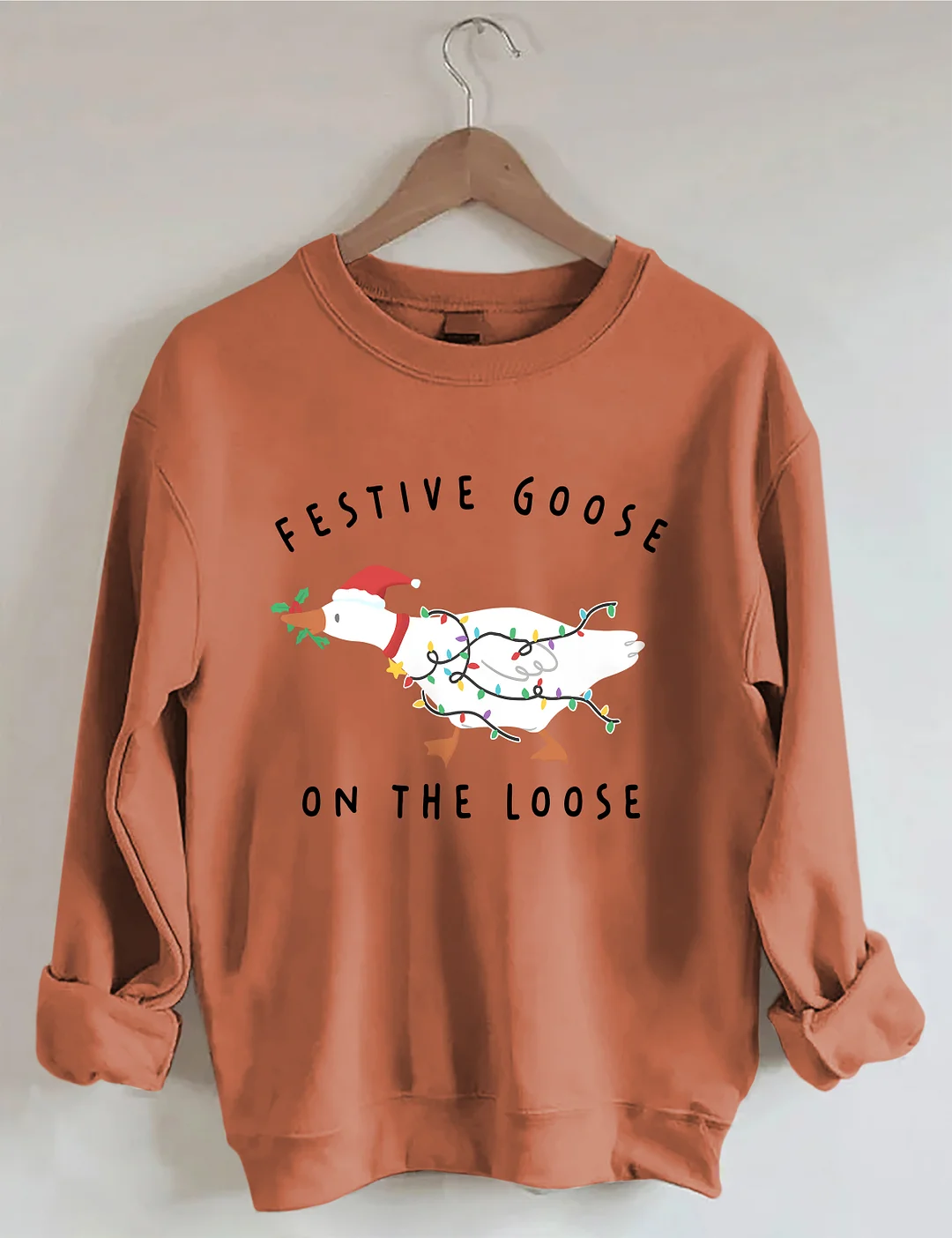 Funny Christmas Goose Sweatshirt