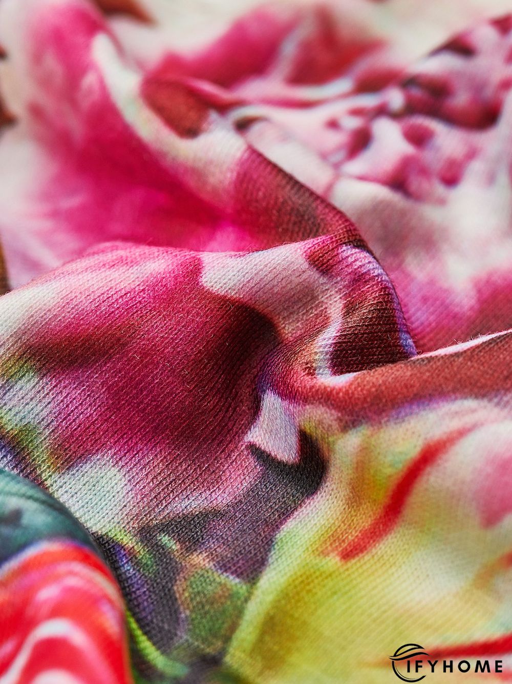 Casual Short Sleeve Crew Neck Printed Tunic Top | IFYHOME