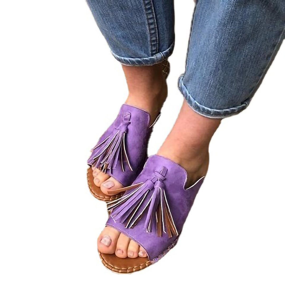 Letclo™ Women Casual Summer Stylish Slip On Flat Sandals letclo Letclo