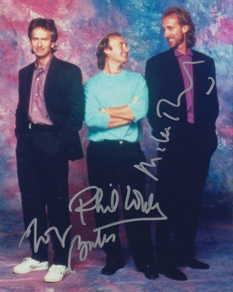 REPRINT - GENISIS Phil Collins - Mike Rutherford Signed 8 x 10 Glossy Photo Poster painting RP