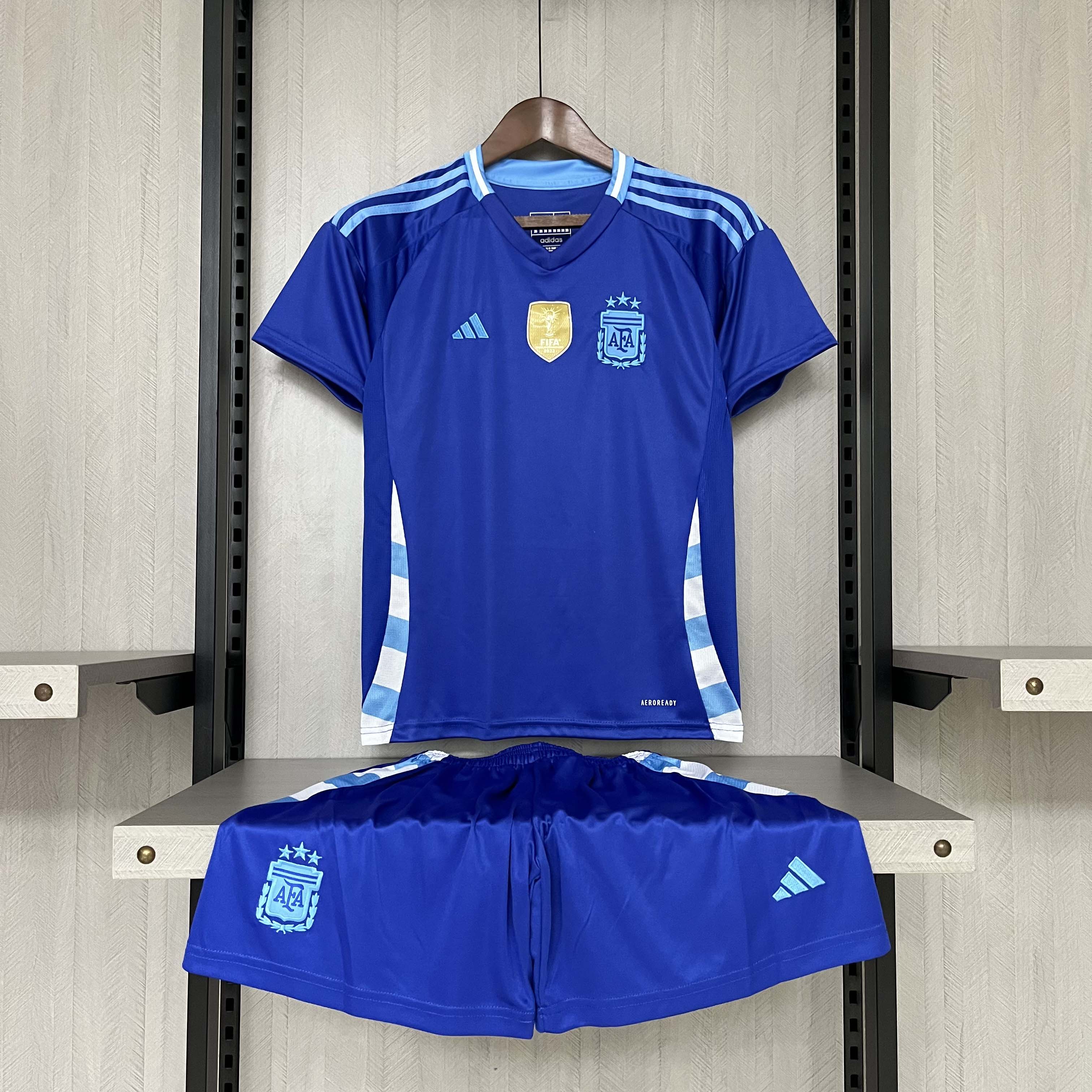 2024 kids Argentina Away Football Shirt 1:1 Thai Quality