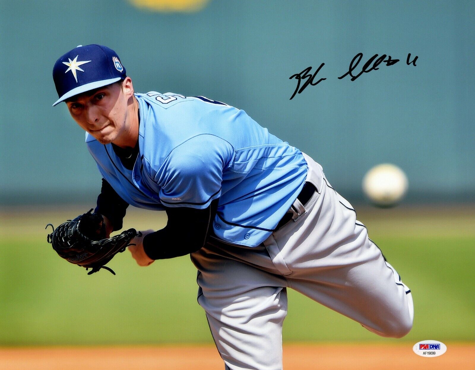 Blake Snell Signed 11x14 Photo Poster painting PSA COA Auto Rookie RC Rays Photo Poster paintinggraph Cy Young