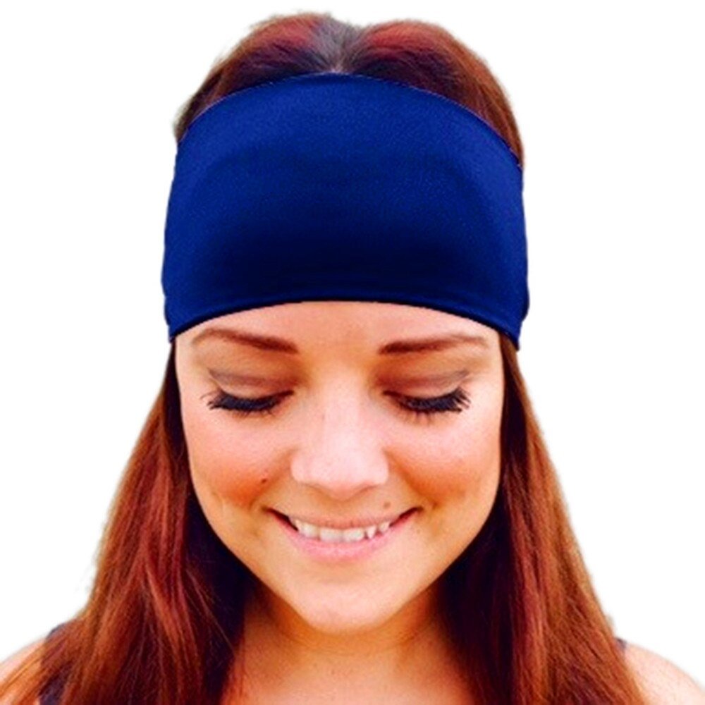 Knitted High Quality Yoga Hair Bands Sport Elastic Headbands 1PCS Sports Yoga Accessory Dance Biker Wide Headband Stretch Ribbon