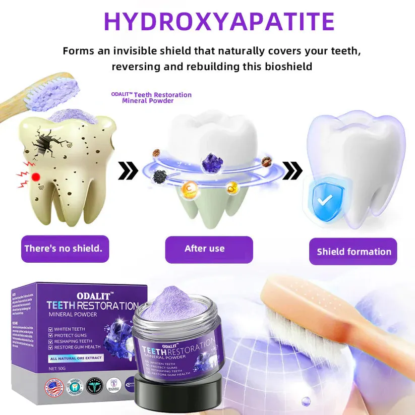 ODALIT&trade; TeethRestoration Mineral Powder🦷Obtain American Dental Association (ADA) Certification (Treats periodontitis and mouth ulcers, prevents tooth loss, and repairs gum recession）