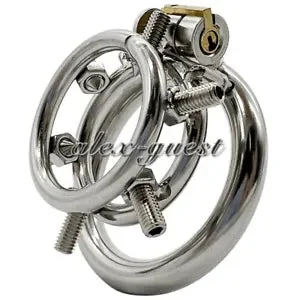 pornhint Pornhint Stainless Steel Male Chastity Device Spiked Nutmeg Cage Men Metal Lock Belt