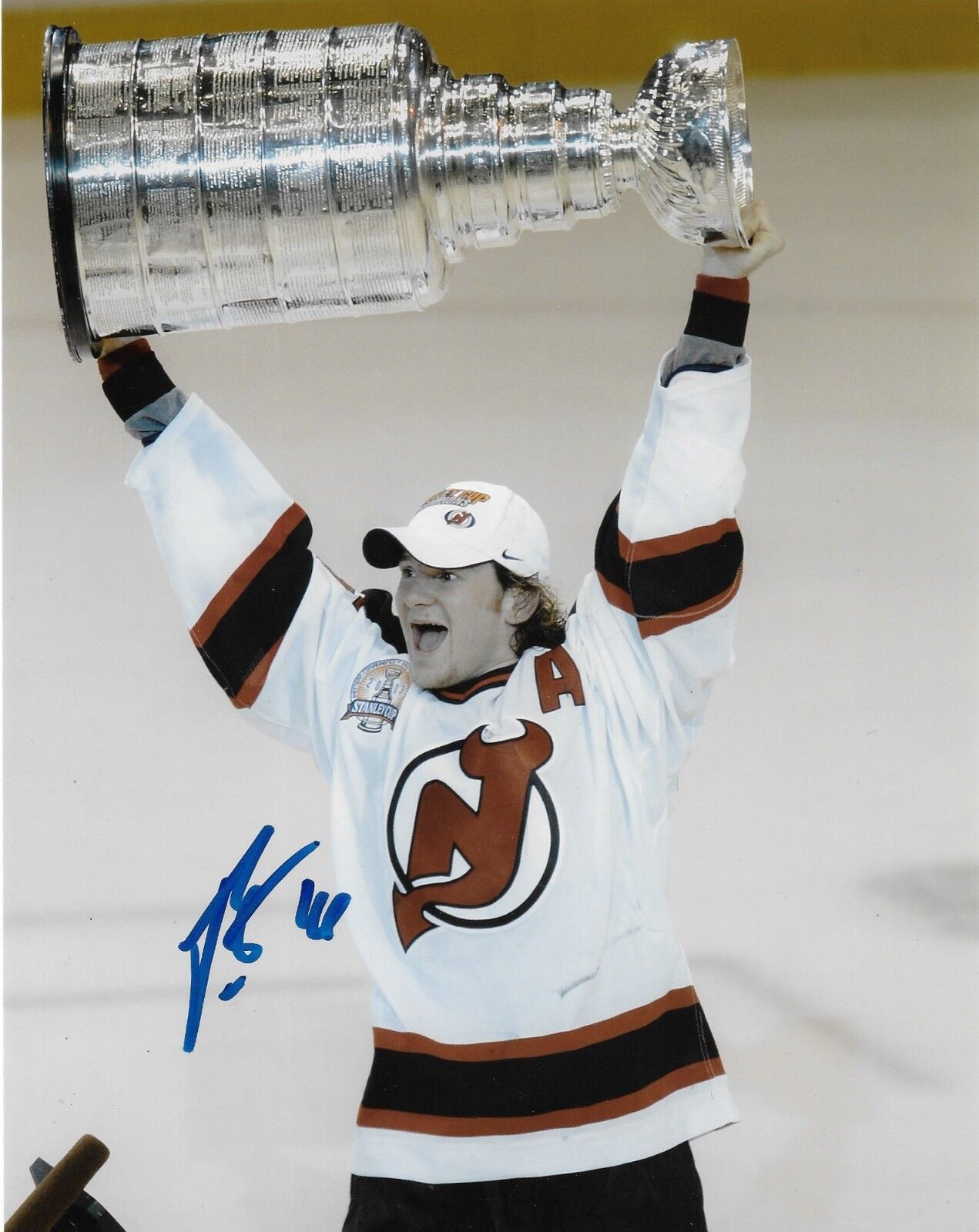 New Jersey Devils Patrik Elias Stanley Cup Signed Autographed 8x10 Photo Poster painting COA #4