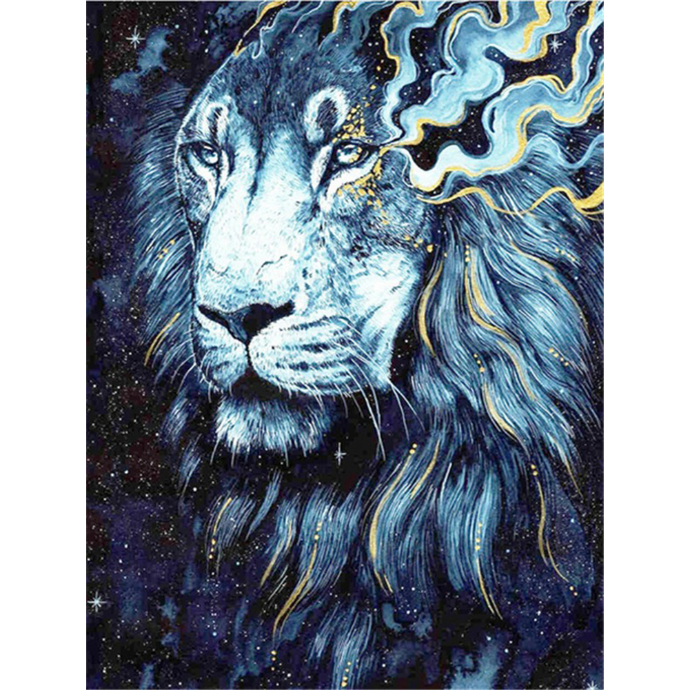 

(Multi-Size) Dark Metallic Animal - Round/Square Drill Diamond Painting, Round diamond 30*40cm, 501 Original