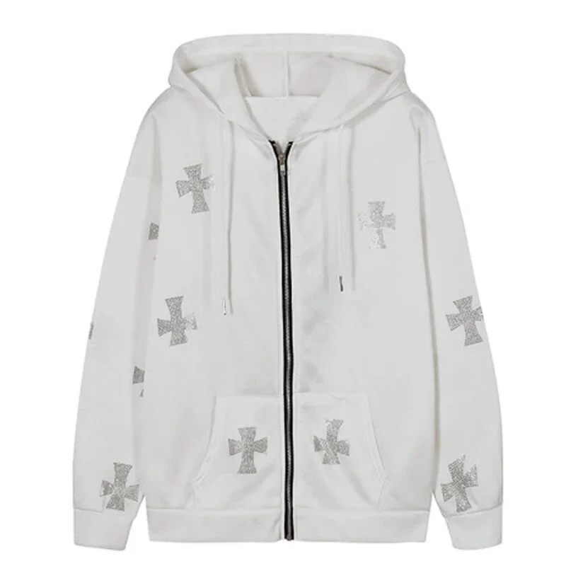 Wongn Women's Tracksuit Casual Rhinestone Long Sleeve Hooded Sport Suits Hoodie Sweatshirts and Long Pant Two Piece Sets y2k New pants