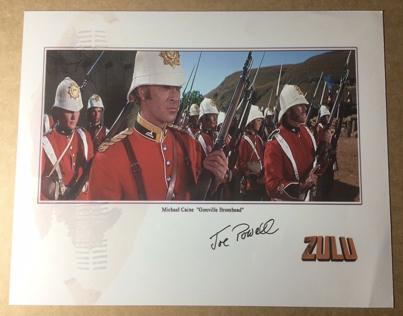 JOE POWELL Zulu Genuine Authentic InPerson Signed Autographed 10x8 Photo Poster painting UACC