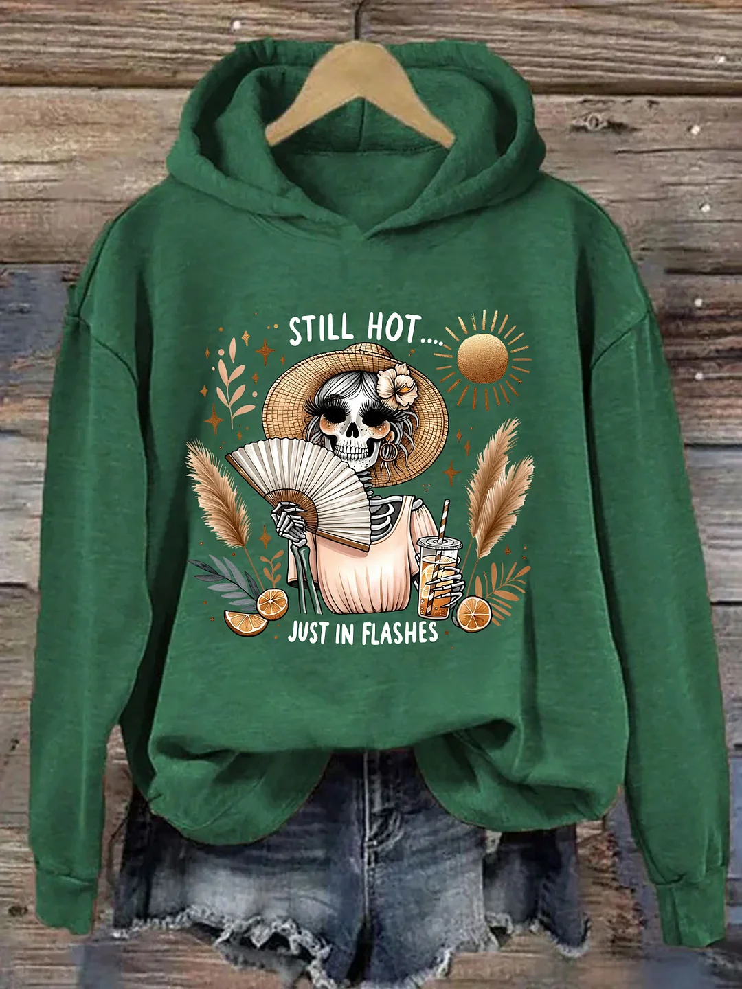Funny Menopause Skeleton Hoodie