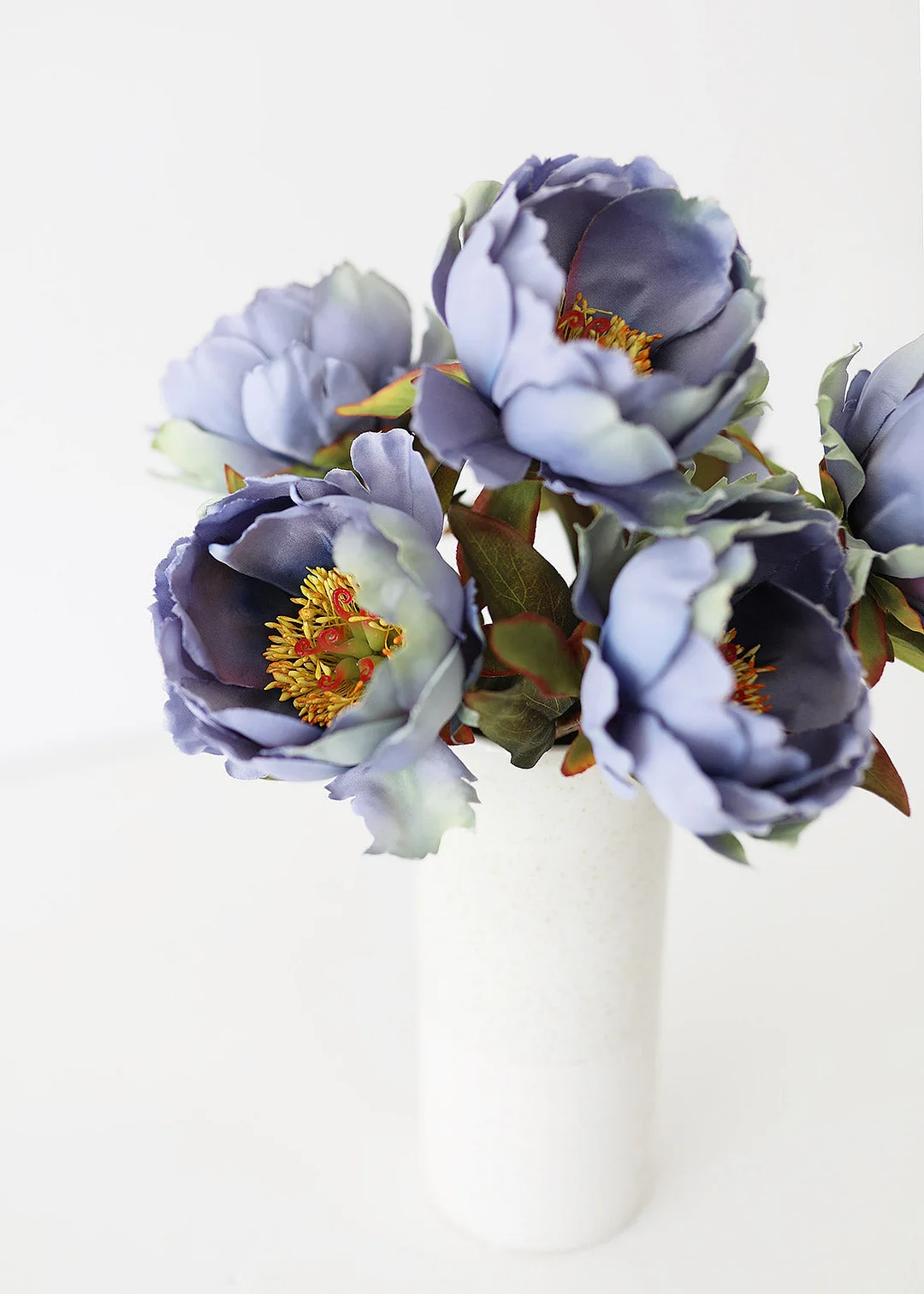 Silk Peony in Antique Blue - 22"
