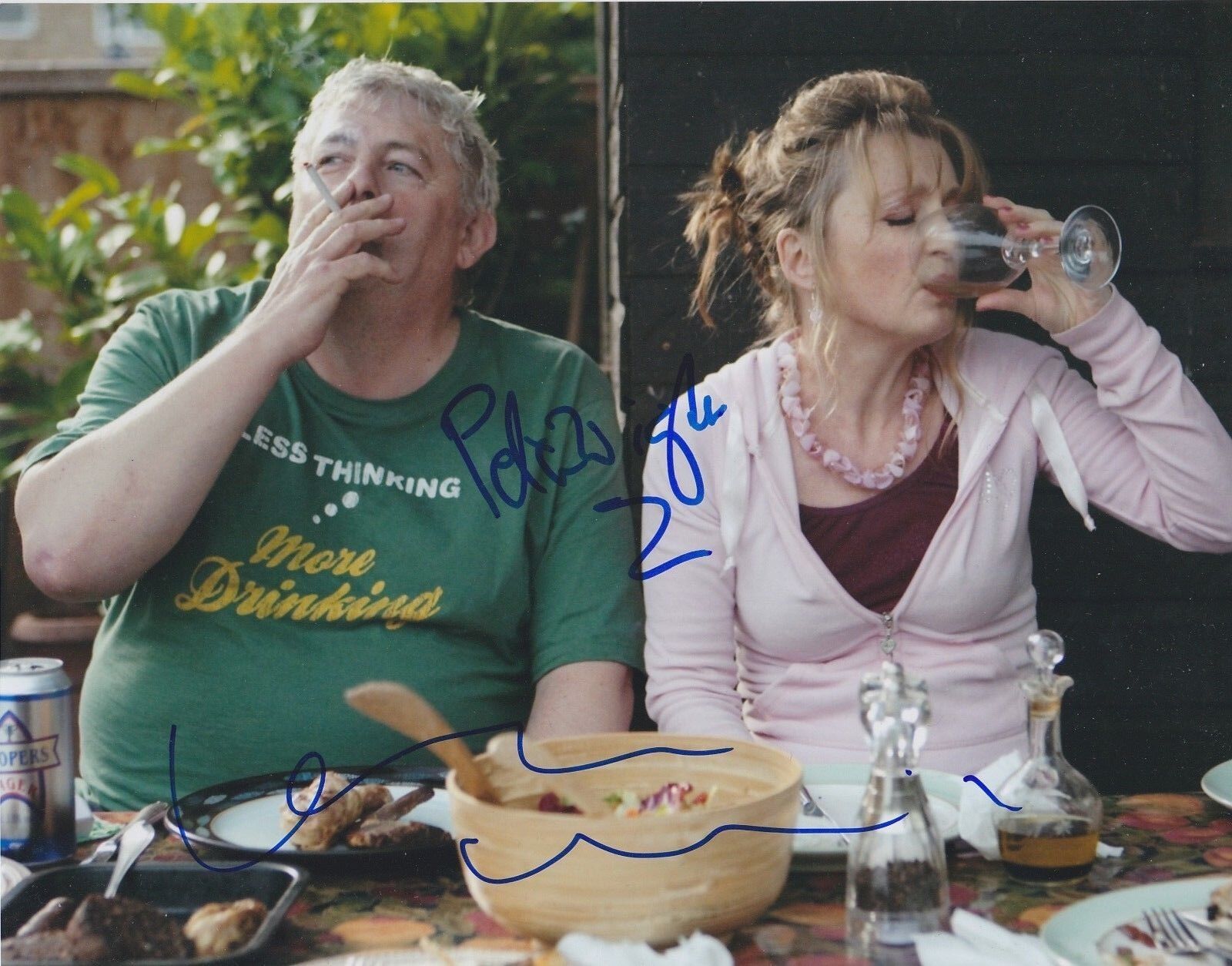 Peter Wight/Lesley Manville Signed Another Year 10x8 Photo Poster painting AFTAL