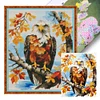 >SALE<Full Embroidery Cotton Thread 11CT Printed Woodland Eagle Cross Stitch 40x50cm