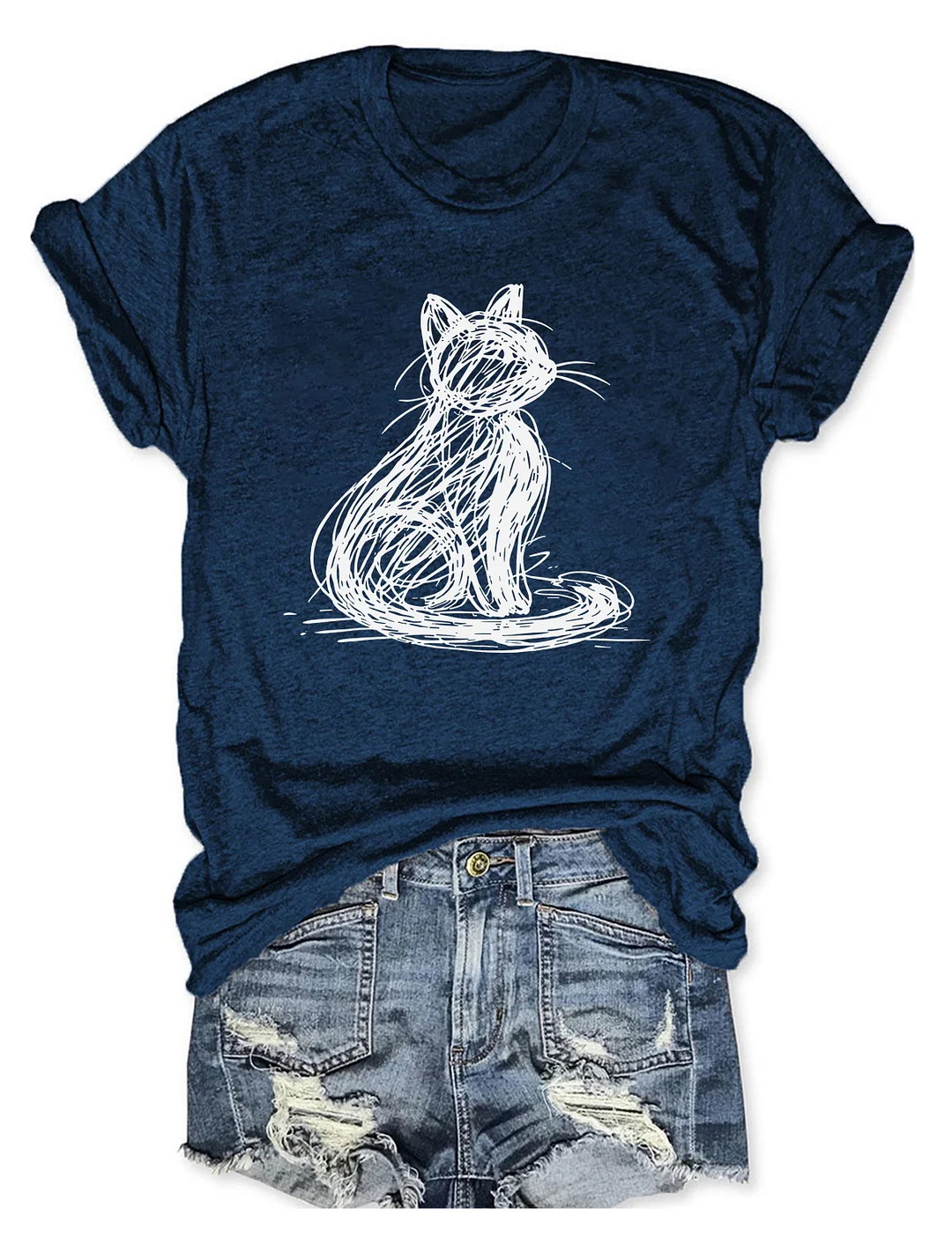 Abstract Cat T-shirt